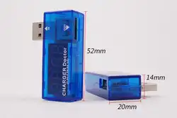 10 шт. x цифровой USB Mobile Мощность зарядный ток тестер напряжения метр мини-usb зарядное устройство Доктор Вольтметр Амперметр легкие бусы