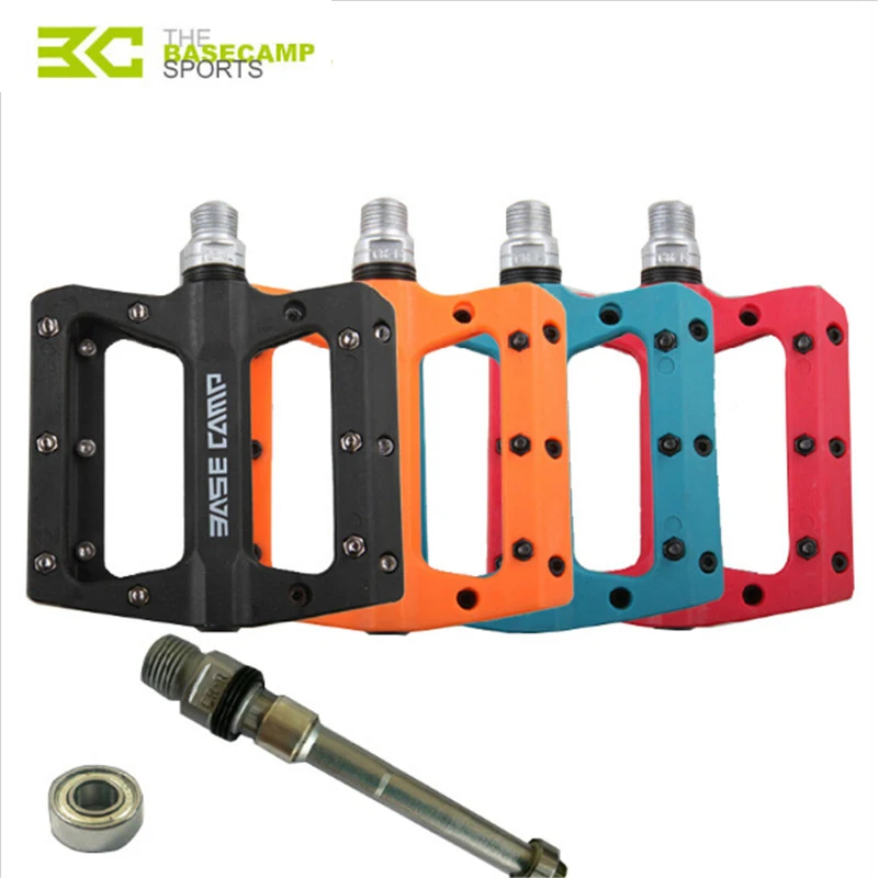 

Basecamp Cycling Mountain Bike Bicycle Pedal MTB Pedals Nylon Fiber Ultralight Bicycle Accessory Parts 4 Color BC-672