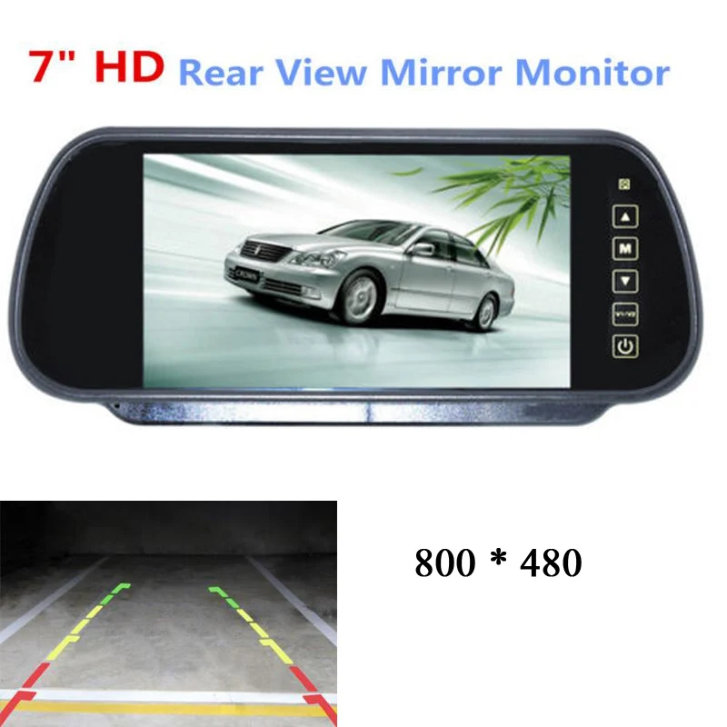 

HD Universal 800 x 480 LCD TFT Color Screen For Car Reverse Rear View Backup Camera DVD Mirror Monitor , Free Shipping