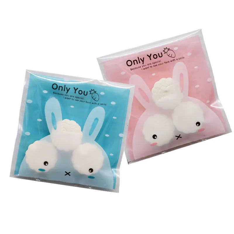 50pcs Cartoon Animal Plastic Bag Cookie Candy OPP Packing Bags Self Adhesive Kids Birthday Party Baby Shower Halloween Favors