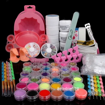 

NEW 24PCS/Set nail art makeup set kit professional nail tools Acrylic nail art cosmetics tool
