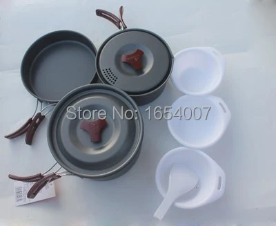 

Hot Sale 2-3 Persons Camping Cooking Set Pot Camp Cookware Picnic Outdoor Cutlery Fire Maple FMC-202 Only 719g Free Shipping