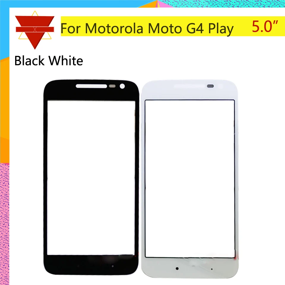 10 шт./партия 5 0 ЖК Передняя стеклянная линза для Motorola Moto G4 Play XT1607 XT1609 передняя