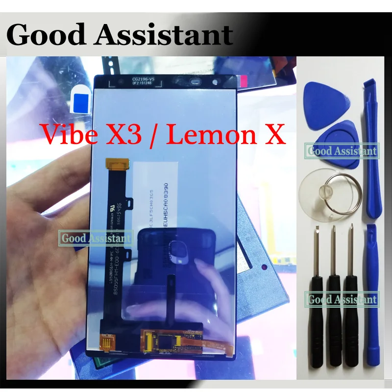 

Original Top Quality for Lenovo Vibe X3 / Lemon X X3c50 X3c70 X3a40 LCD Display +Touch Screen Replacement LCD Screen Free Tools