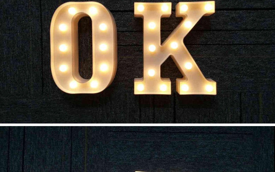 A-Z Alphabet Letter 3D LED Table Light Symbol Indoor Decoration Chirstmas Wedding Party Marquee Sign Romantic Display wall lamp (4)
