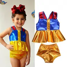 Новые брендовые летние купальники бикини для девочек, купальный костюм