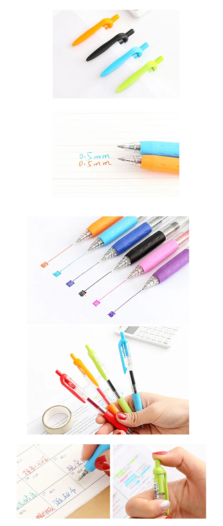 TUNACOCO 3 шт. или 8 шт./компл. маркеры Цветной гелевая ручка фломастеры ручка канцелярская база для маркеров школьные принадлежности набор для