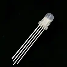 02-36 10 шт./лот туман F5 5 мм 4pin красный зеленый синий RGB светодиодный общий антикатод триколор излучающие световые диоды