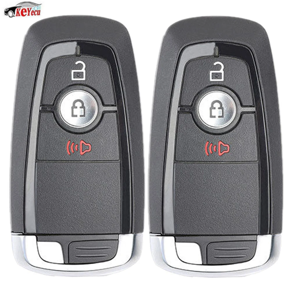 

KEYECU 2 Pcs Replacement Remote Car Key Fob 3 Button for Ford Edge Fusion F250 F350 F450 2017-2018 OEM# 164-R8163