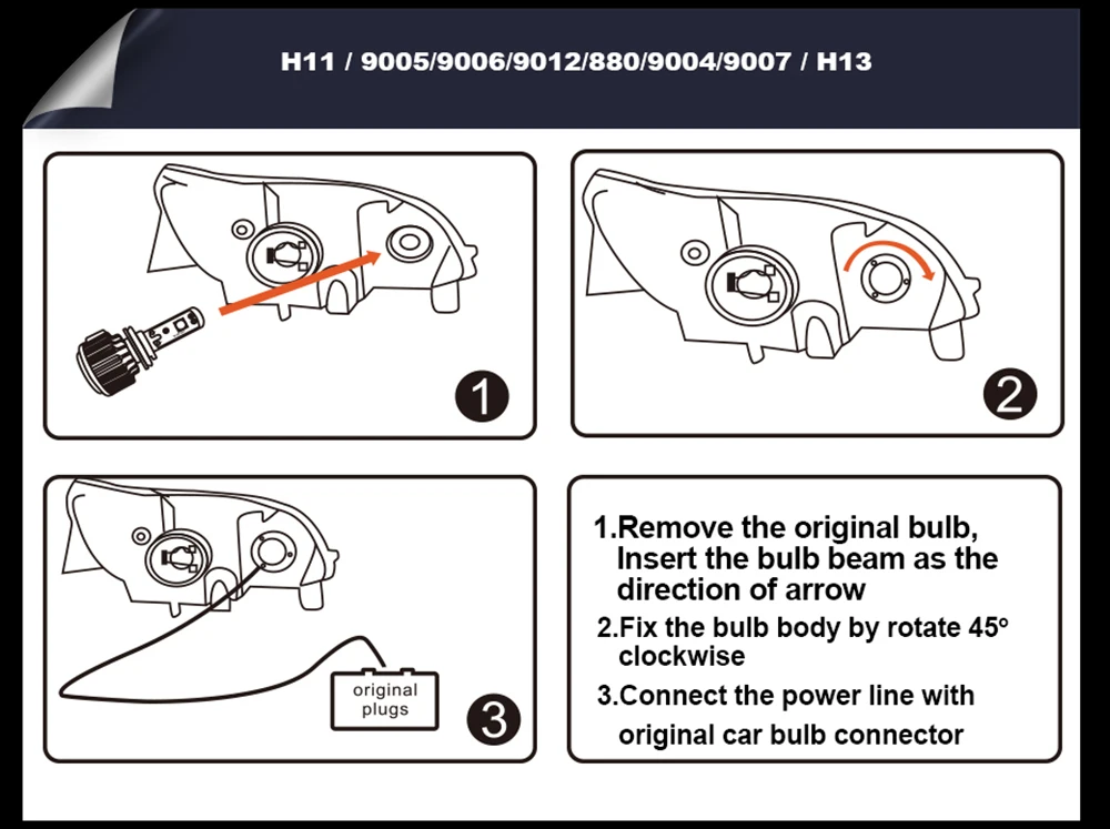 Автомобильная передняя фара Led H1 H7 H11 H3 H7 H8 H9 H13 H27 9006 Hb3 Hb4 для Opel Corsa D Combo Astra H J G Insignia Vectra C Zafira B