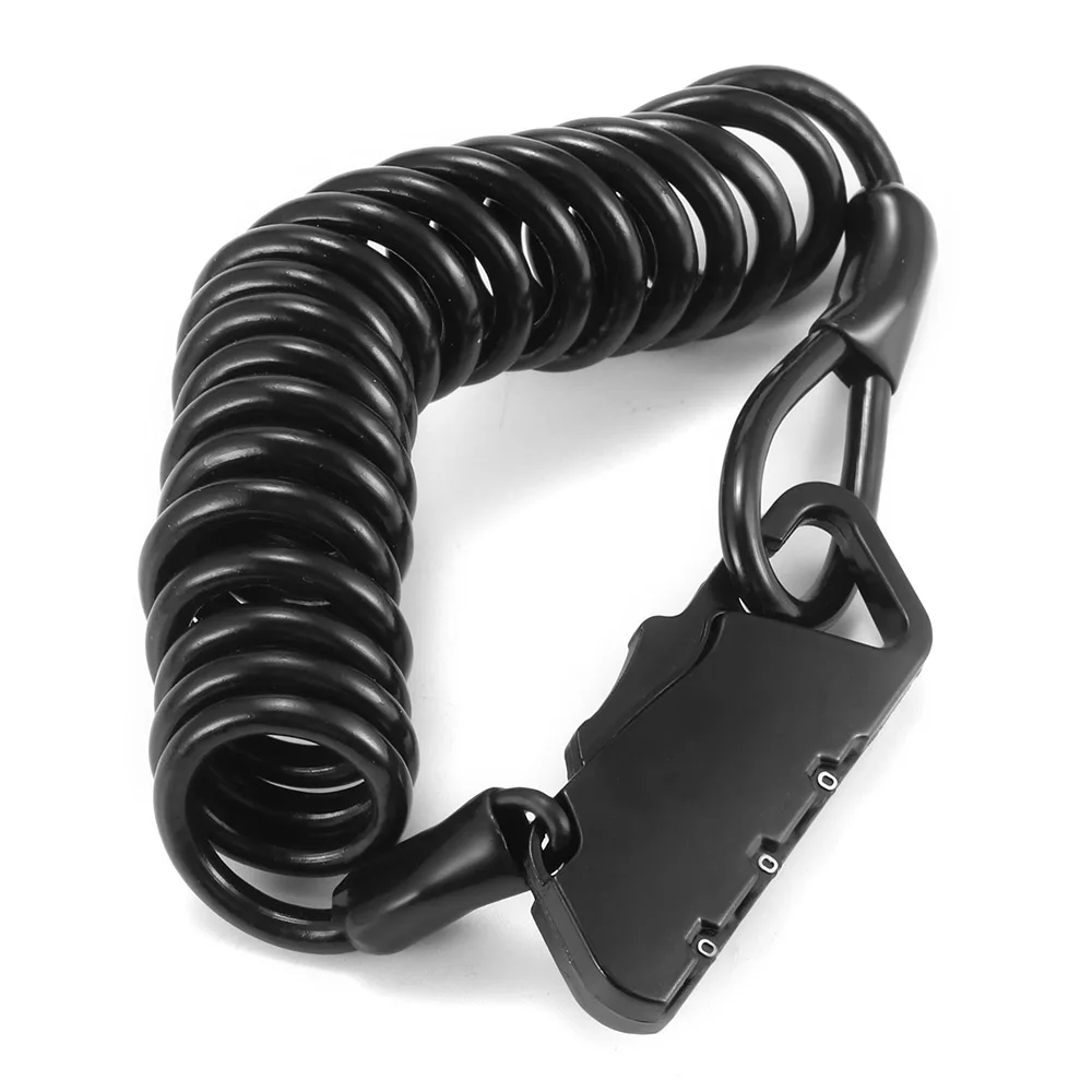 

High Quality Password Lock 140cm Anti Theft Bicycle Combination Lock Changeable Compact Alloy Cable Coded Lock For Motorcycle