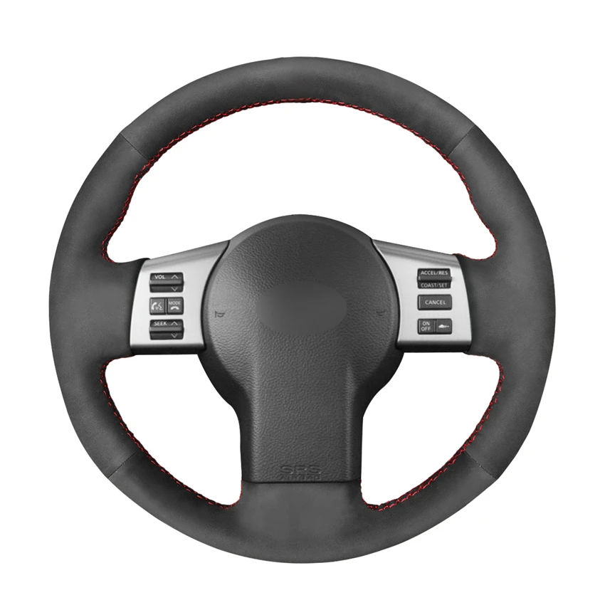 

Hand-stitched DIY Black Suede Car Steering Wheel Cover for Infiniti FX FX35 FX45 2003-2008 Nissan 350Z 2003-2009