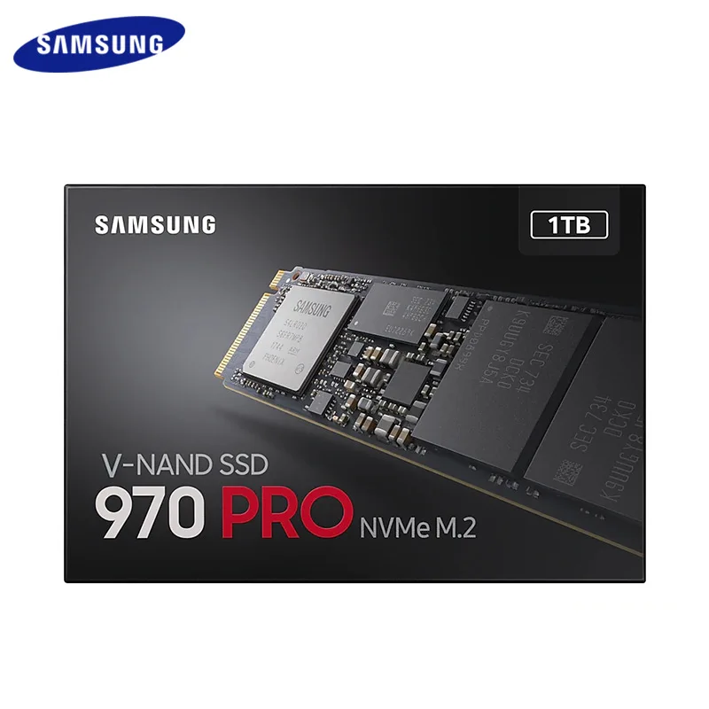 Samsung SSD 512 GB 1 ТБ 970 РПО NVME M.2 Internal Solid State Drive HD PCIe 3,0x4, NVMe 1,3 последовательного чтения до 3500 МБ/с. SSD