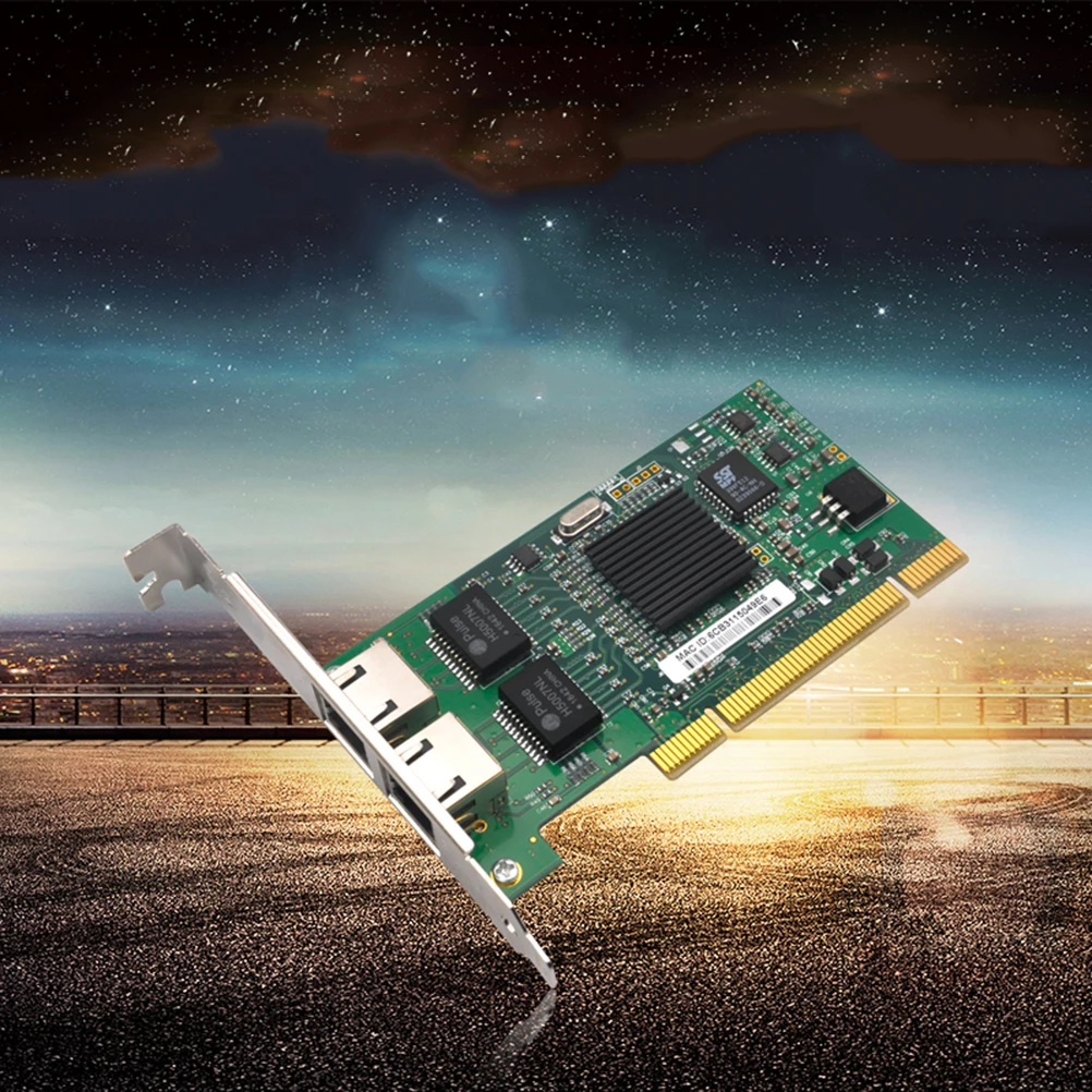 Новый Intel 82546 PRO/1000 MT двухпортовый серверный адаптер 8492MT 1000 Мбит/с PCI сетевая карта