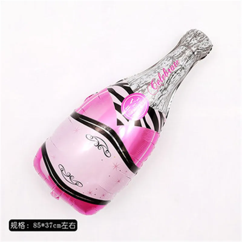 2pcs Large Size Champagne Cup Beer Bottle Balloons Aluminium Foil Helium Wedding Birthday Party Festival Decorations Globos - Цвет: 1pcs