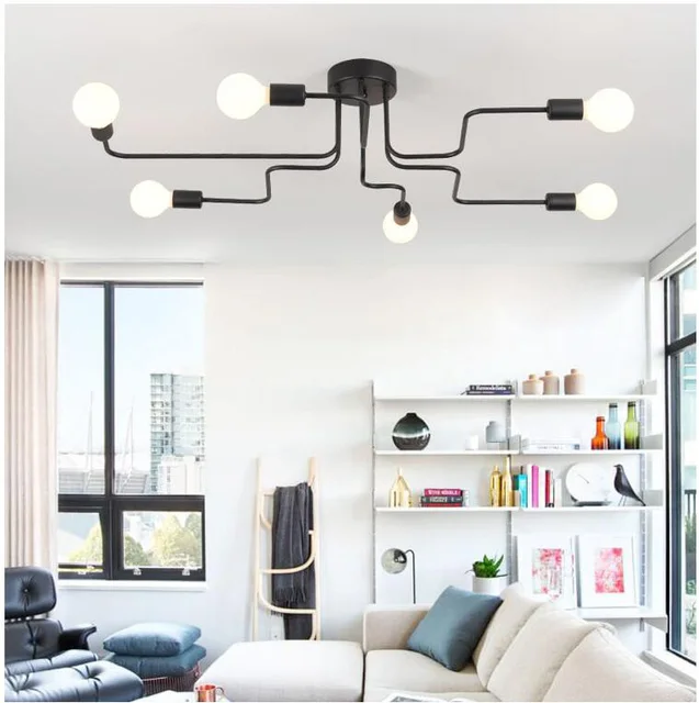 Nowoczesny LED sufitowy żyrandol oświetlenie salon sypialnia żyrandole Creative Home Lighting oprawy Darmowa wysyłka -