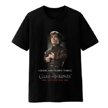 

High-Q Unisex Japan Anime Cos Game of Thrones Tyrion Lannister Cotton Casual T-Shirt Tee Top Game of Thrones Tyrion T-Shirt