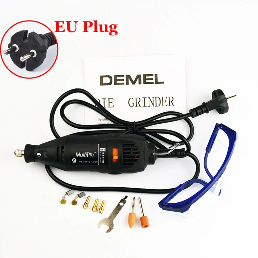 SSOOGTECH (Black / Orange) 220V 130W EU Plug for Variable Speed