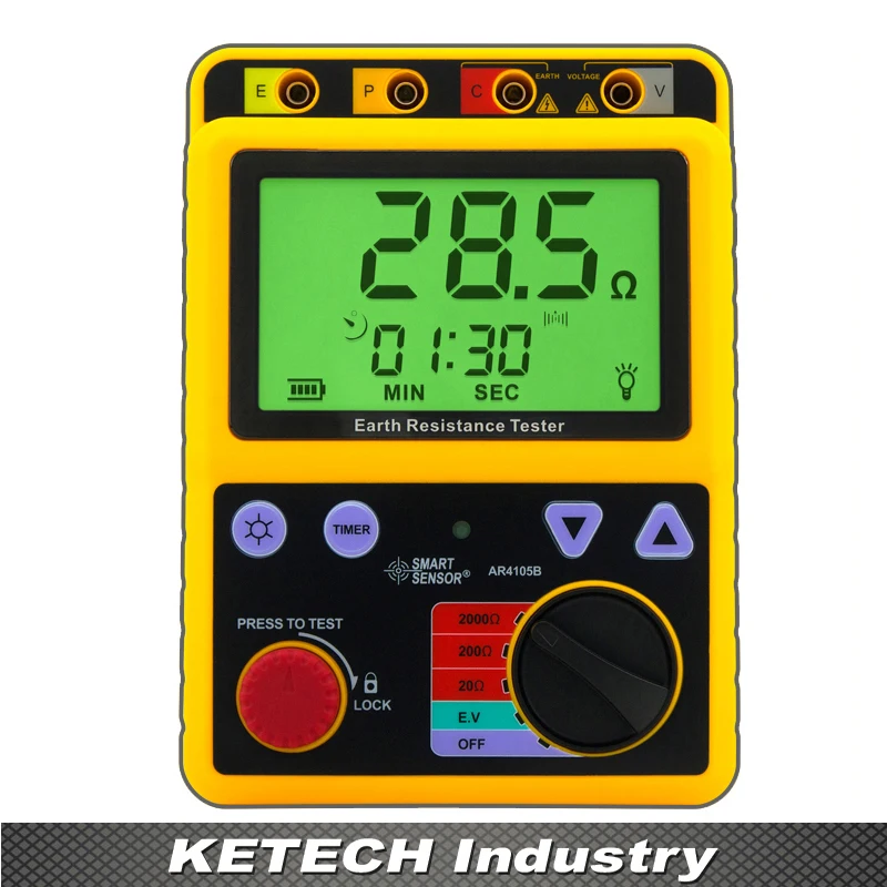 

AR4105B Digital Earth Resistance Tester 20ohm/200ohm/2000ohm