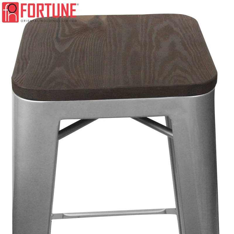 USA Shipment Bar Stool Wood Bar Chair 5 Pieces Metal High chair Mid Century Modern Bar Stool High Quality Bar Chair