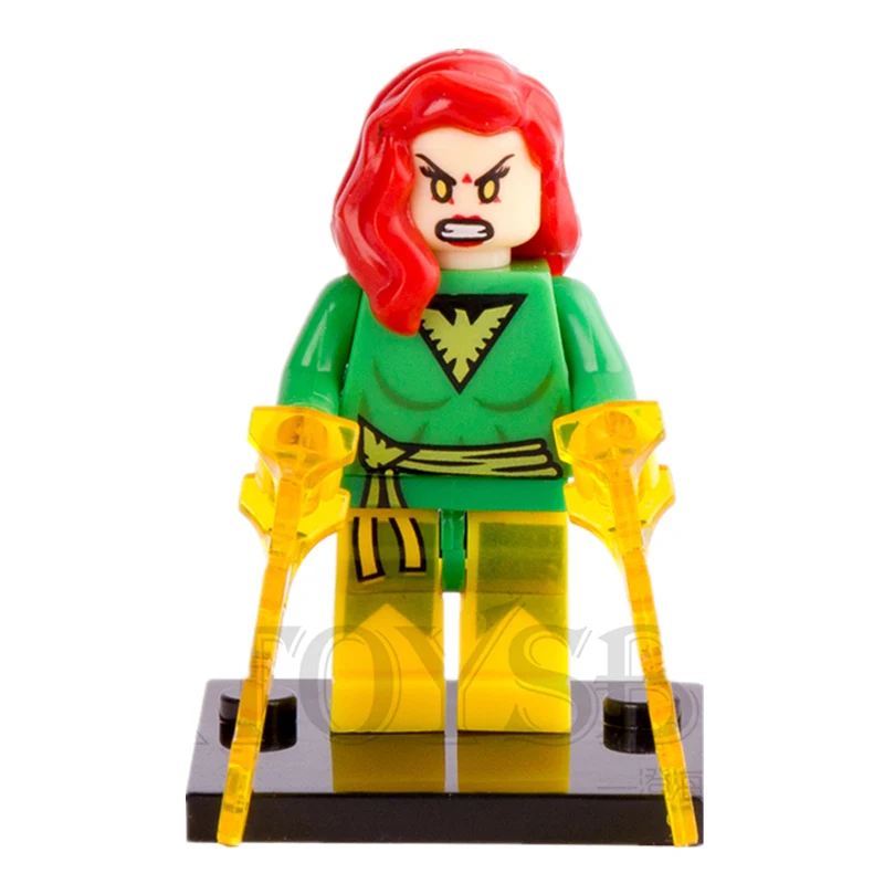 

SingleSale Marvel Girl JEAN GREY X-MEN Super Heroes THE Avengers minifig Action Figures Assemble Building Blocks Kids Toys Gift