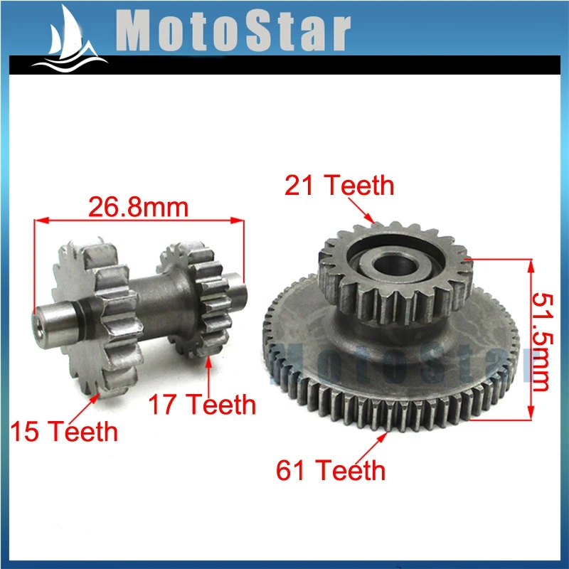 Стартер начиная двойной шестерни для Zongshen CB250 сертификатом от сертификационной 250cc генератор с воздушным охлаждением мощностью кубических сантиметров двигатель ATV Quad 4 Wheeler Горный мотоцикл