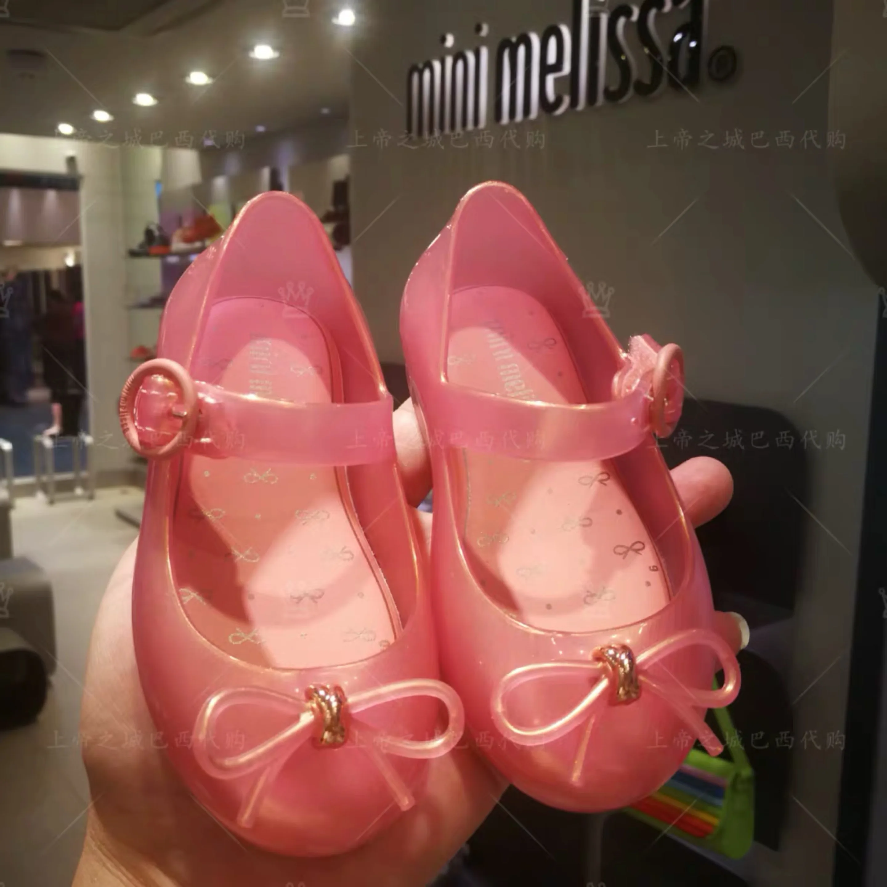 Mini Melissa Ultragirl/2019 г. Новые пластиковые сандалии для девочек детские с бантом