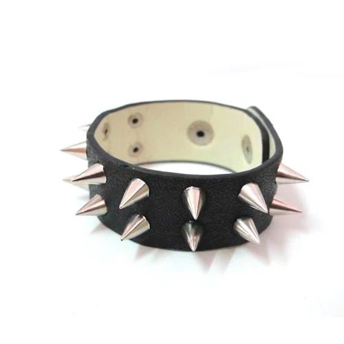 Новейшие кожанные панк браслеты с заклепками браслеты с шипами браслеты для женщин и мужчин ювелирные изделия CCB203