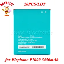 20 шт./лот для Elephone P7000 Батарея 3450 мА/ч, сменный Аккумулятор Bateria Batterij Аккумулятор AKKU
