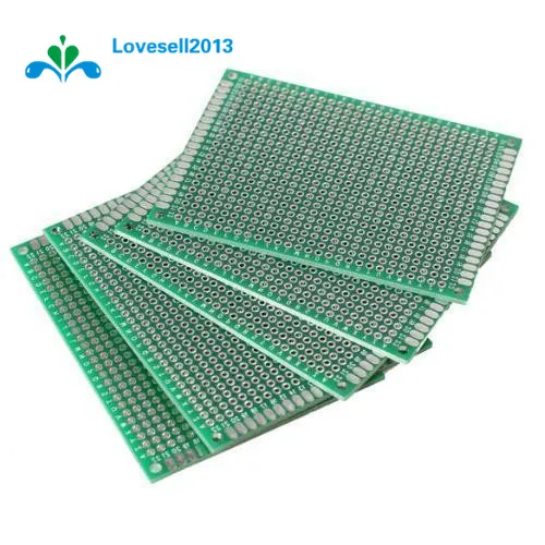 

10PCS Double Side 5x7 cm Prototype Universal FR-4 Glass Fiber PCB Board
