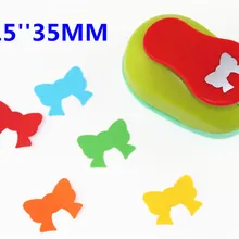 Бант 1,5 ''(37 мм) дырокол для скрапбукинга резак для бумаги детский инструмент для рукоделия Embosser детская игрушка S2936-5