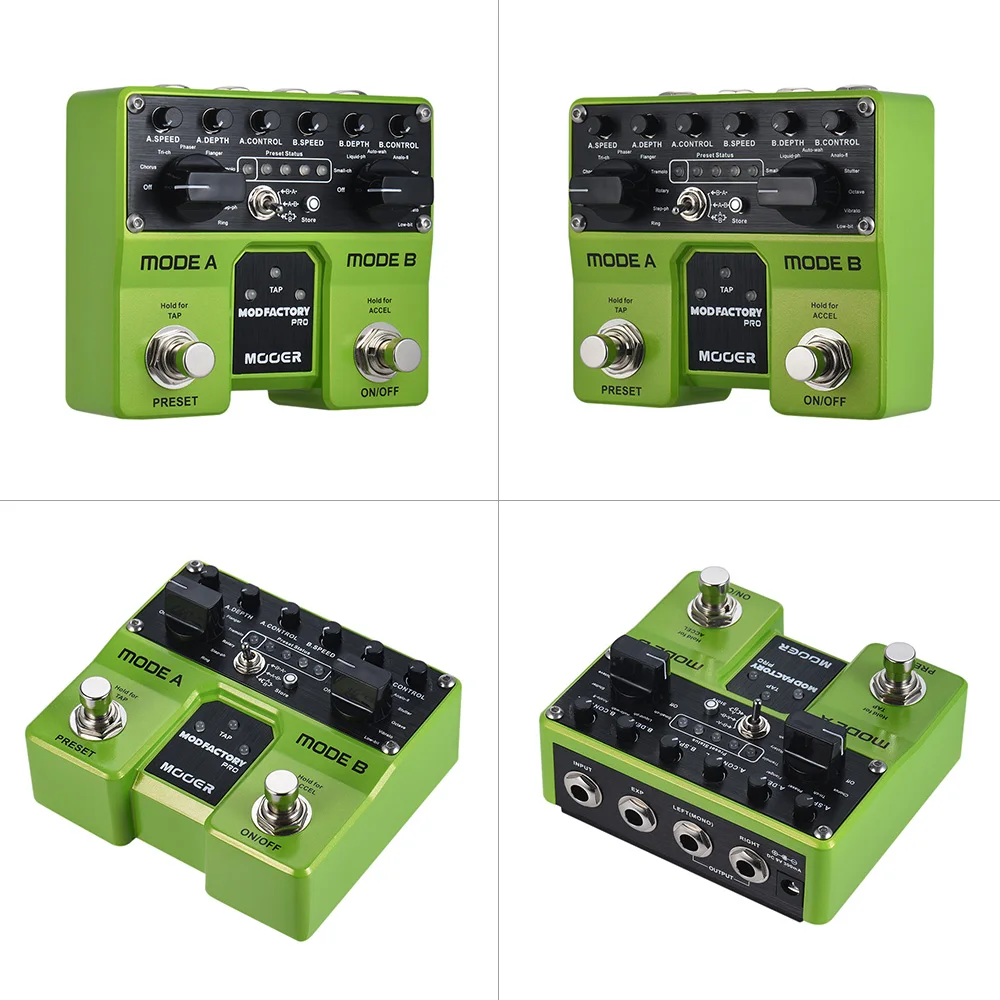 MOOER MODFACTORY Pro два модуля модуляция гитарный эффект педаль 16 эффекты модуляции
