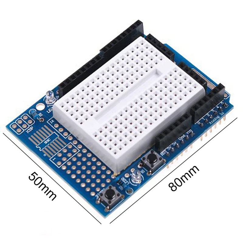 

Uno Proto Shield Prototype Expansion Board With Syb-170 Mini Bread Board Based For Arduino Uno #8