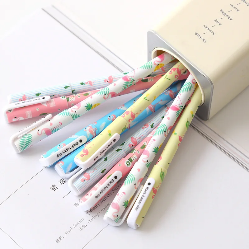 Yansion Unicorn Flamingo Gel Pens Set Cute PU Zipper Unicorn Pencil Case Pouch Bag School Gift for Girls Yansion Unicorn Flamingo Gel Pens Set Cute PU Zipper Unicorn Pencil Case Pouch Bag School Gift for Girls