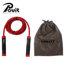 POVIT 3M Кроссфит тяжелая Опора Скакалка с алюминиевой ручкой смелая ПВХ веревка для тренажерного зала Скакалка оборудование для фитнеса