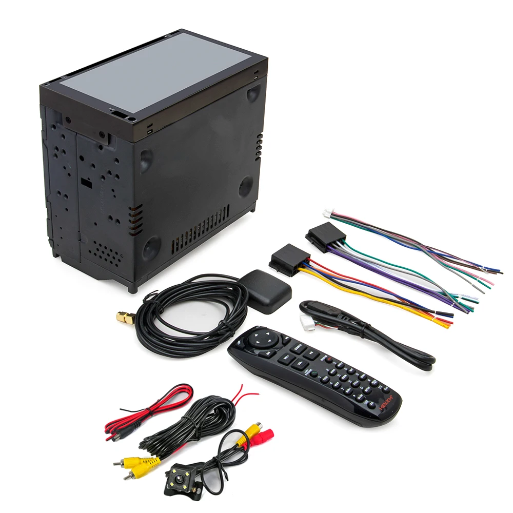 Excellent 2 Din Bluetooth Car Radio Stereo Player bluetooth 6.95 inch Digital Touch Screen GPS Navigation + Night Vision Rear View Camera 4