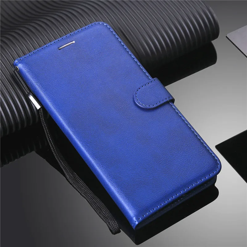 J4 J6 J8 J1 J2 Pro J3 J5 J7 Prime роскошный кожаный чехол-портмоне с откидной крышкой чехол для телефона чехол для samsung Galaxy J7 Duo телефона - Цвет: Синий