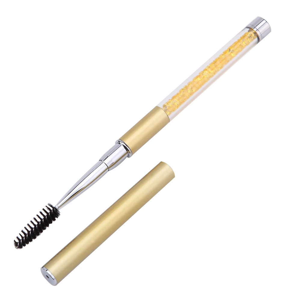 

Mascara Applicator Rhinestone Handle Makeup Tool With Lid Extension Cosmetic Spiral Wand Portable Pen Eyelash Brush Reusable