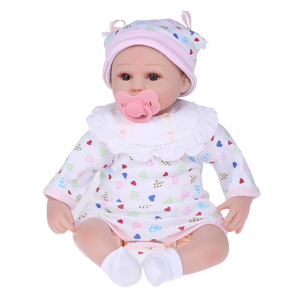 Кукла реборн Мягкая силиконовая 40 см 16 дюймов с одеждой|reborn baby doll|reborn babybaby doll girl |