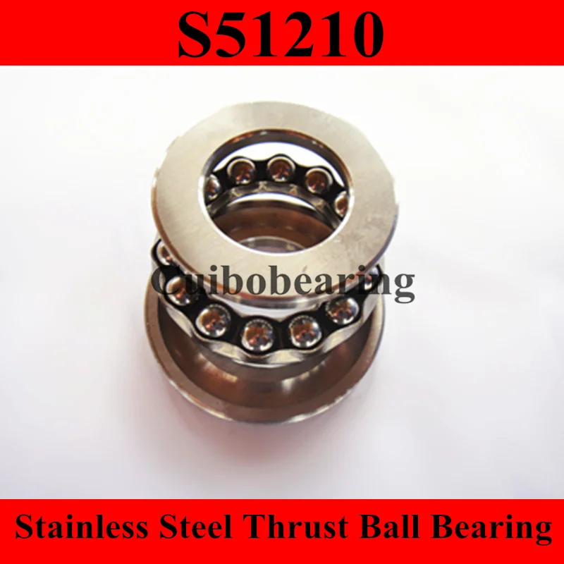 

stainless steel thrust ball bearing S51210 size:50x78x22mm