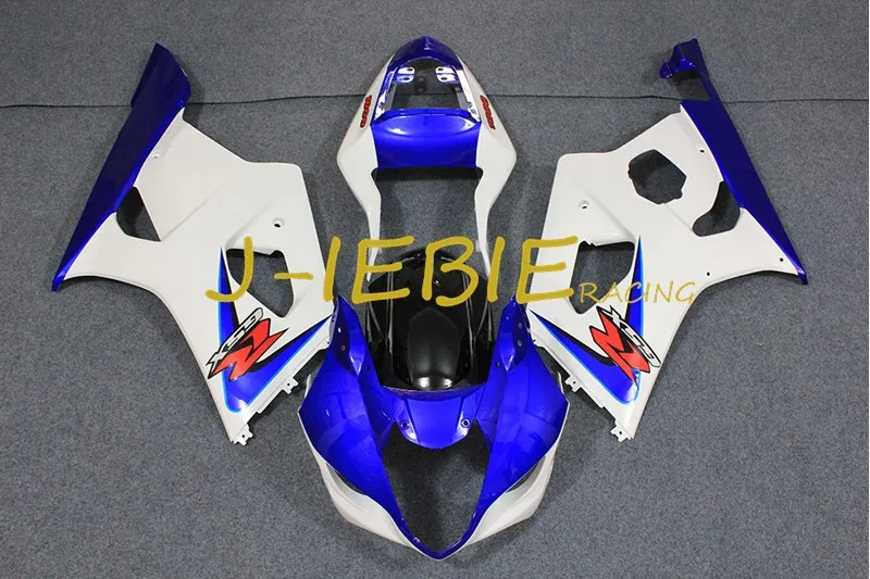 

Blue white Injection Fairing Body Work Frame Kit for SUZUKI GSXR 1000 GSXR1000 K3 2003 2004