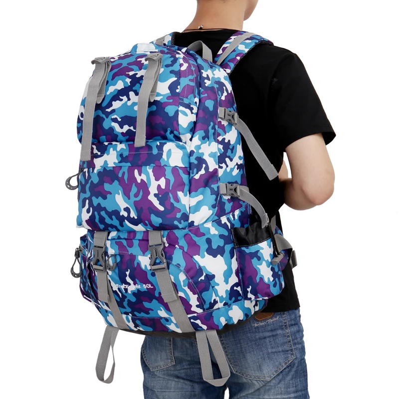 Waterproof Backpack Camping Outdoor Sport Bag Large Capacity Military Backpack Trekking Backpack Breathable Hiking Bag 0218 (2)