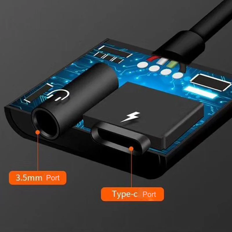 Новый адаптер 2 в 1 Type C для Xiaomi Huawei телефонный зарядный Letv Зарядное устройство USB