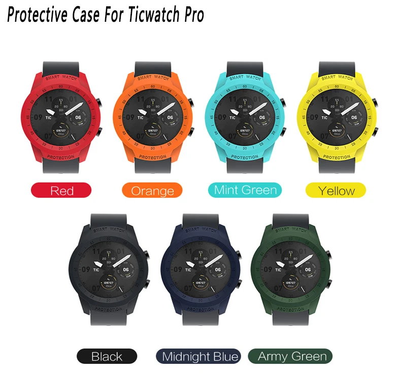 Матовый защитный чехол для часов для Ticwatch Pro умные часы аксессуары Замена полный защитный чехол для ticwatch pro