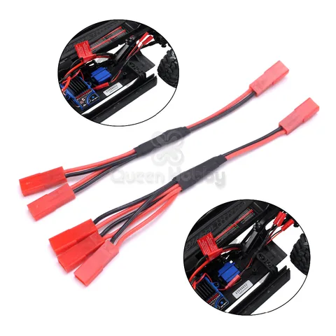 TRX4 ESC Battery JST Female Connector Y Cable for 110 RC Crawler Car Traxxas TRX 4 82046 4 TRX4 ESC Battery JST Female Connector Y Cable for 110 RC Crawler Car Traxxas TRX 4 82046 4