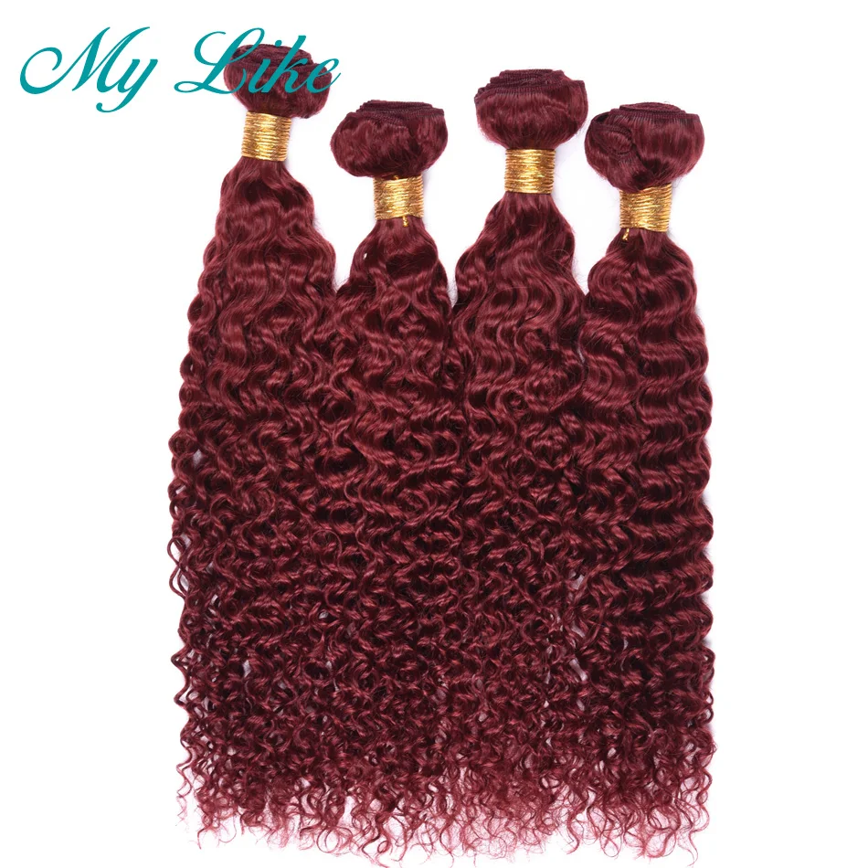 My Like Pre-colored 99j Burgundy Afro Kinky Curly Brazilian Hair Weave Bundles #27 Blonde Nonremy Human Hair Extension 4 Bundles My Like Pre-colored 99j Burgundy Afro Kinky Curly Brazilian Hair Weave Bundles #27 Blonde Nonremy Human Hair Extension 4 Bundles