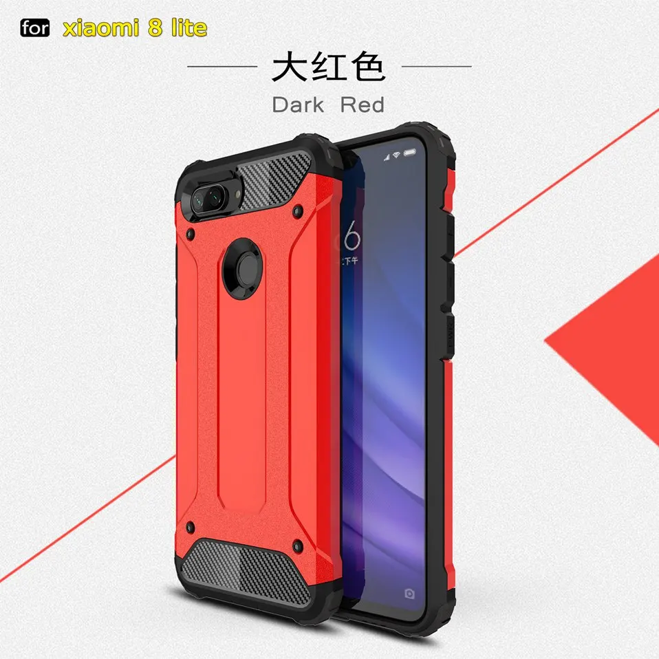 Xiomi Case For Xiaomi Redmi 6A Mi 8 Lite Cover Armor Hard Case For Xiaomi Mi 8 SE Pocophone F1 Redmi 5 Plus Note 5 6 7 Pro S2    (13)