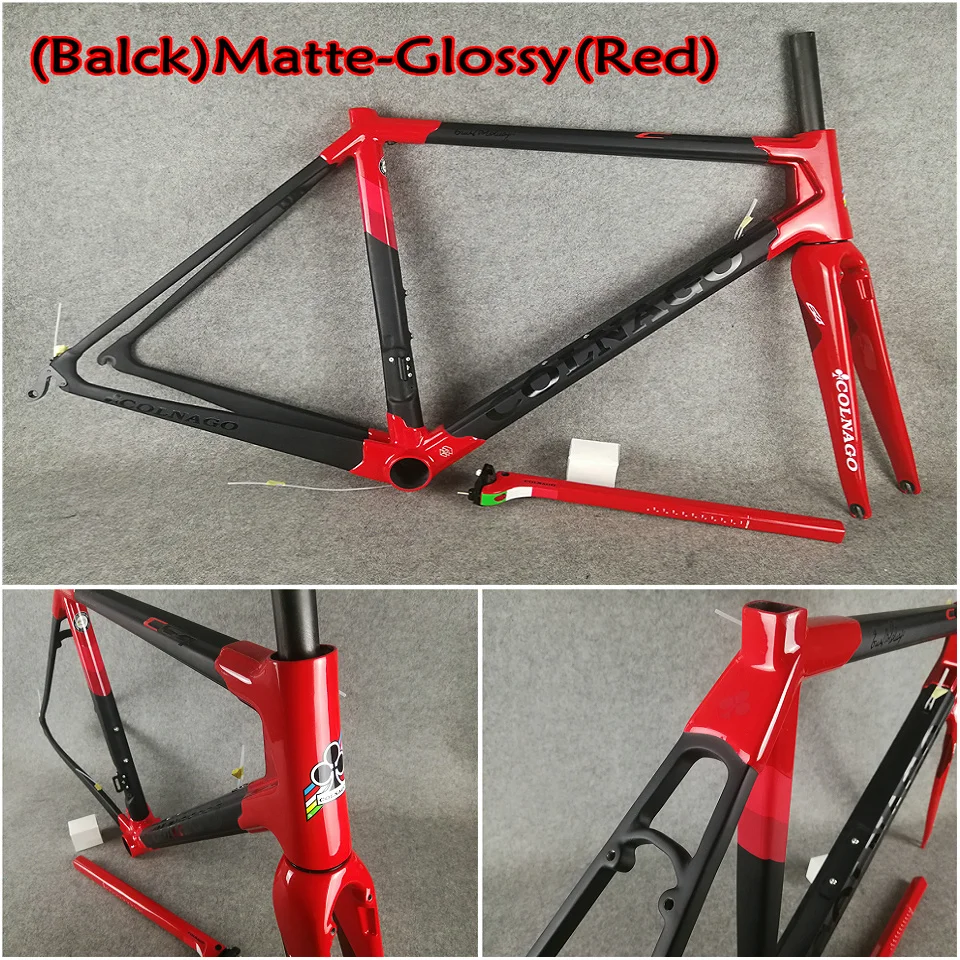 Новинка 2019 T1100 UD матовая черная красная Colnago C64 карбоновая рама для шоссейного
