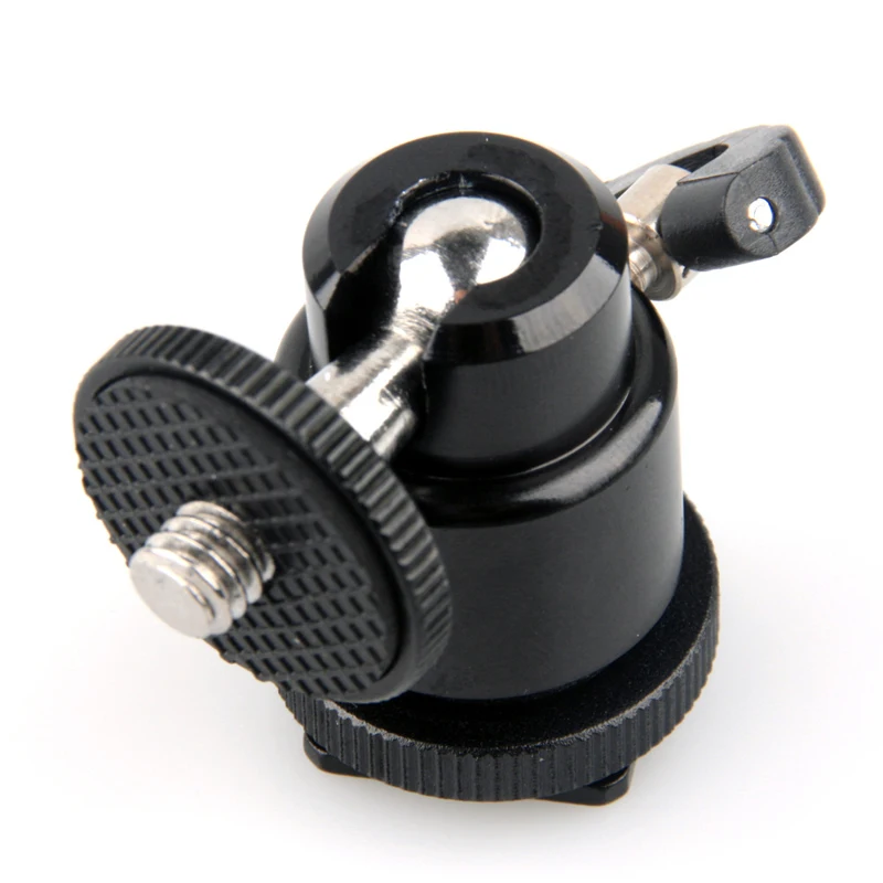 For Camera Tripod LED Light Flash 1pc High Quality Tripod Bracket Holder Mount 1/4 Hot Shoe Adapter Cradle Ball Head Mayitr
