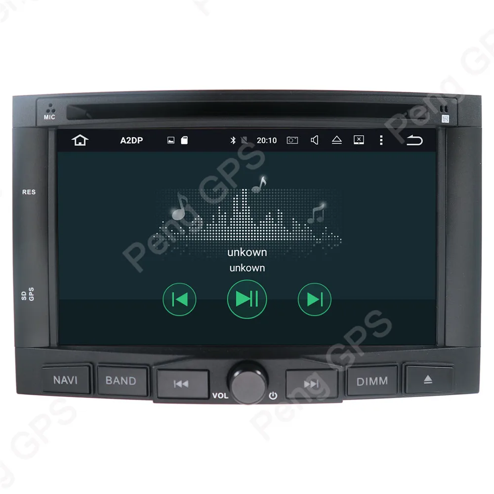 Sale Octa Core 2 Din DVD Player Android 8.0 Car Radio for Peugeot 3008 for Peugeot 5008 2009 2010 2011 GPS Navigation Headunit 5